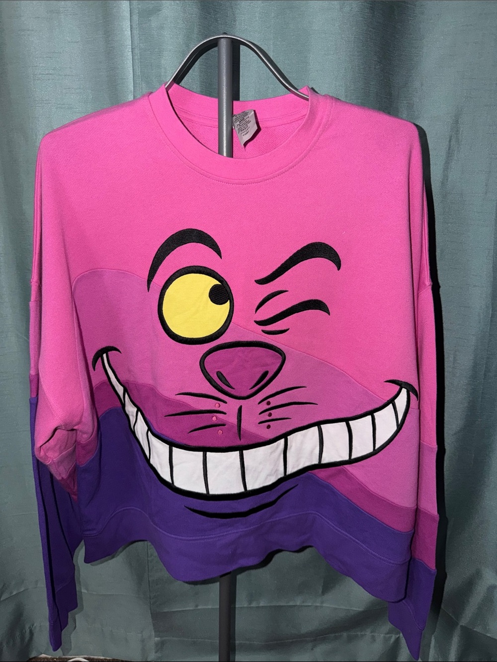 Women’s Disney Cheshire Cat Graphic Sweatshirt - (NWT)